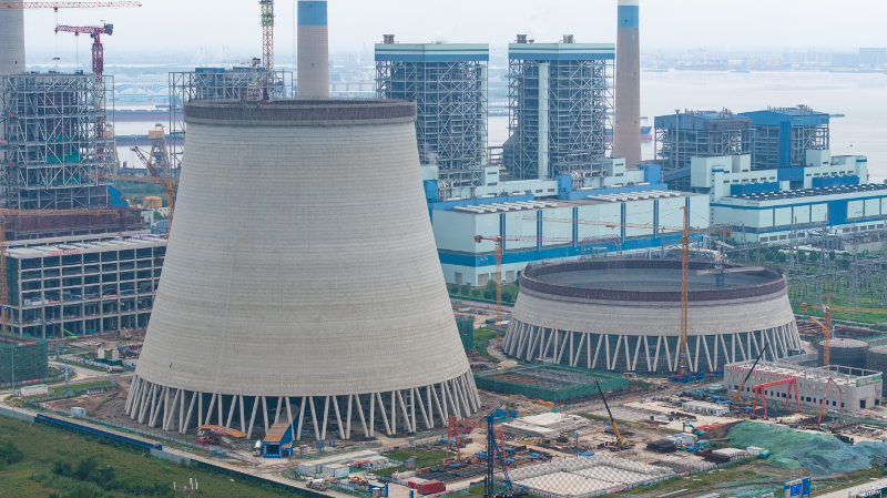 國信沙洲2×100萬千瓦機組擴建項目施工正酣 計劃于明年底完成并網
